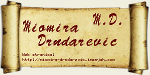 Miomira Drndarević vizit kartica